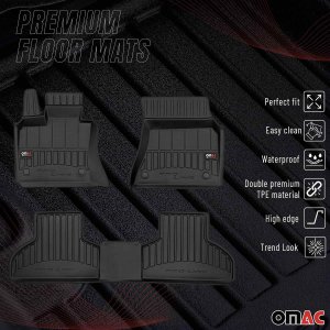 BMW X5 F15 Floor Mat - Omac - Proline Premium TPE - Black - '14-'18
